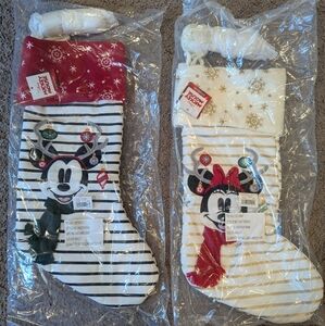Mickey and Minnie Mouse NWT Stockings